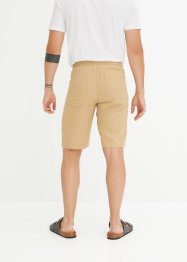 Chino bermudy s podílem lnu a elastickým pasem, Regular Fit, bpc bonprix collection