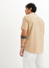 Košile ze směsi lnu, krátký rukáv, bpc bonprix collection