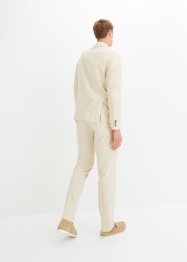 Dvouřadý oblek se lnem (2dílná souprava): sako a kalhoty, Regular Fit, bpc selection