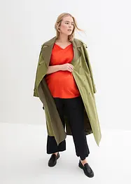 Těhotenské kalhoty Culotte z  měkké viskózy, Loose Fit, bonprix