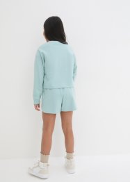 Dívčí triko a teplákové šortky z organické bavlny (2dílná souprava), bpc bonprix collection