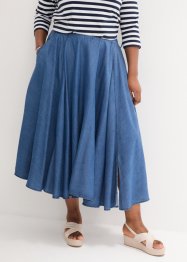 Džínová sukně s vysokým, pohodlným pasem, bpc bonprix collection