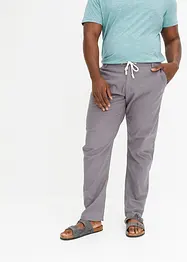 Chino kalhoty s podílem lnu, Regular Fit Straight, bonprix