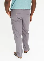 Chino kalhoty s podílem lnu, Regular Fit Straight, bonprix