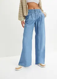 Džíny Wide Leg, Low Waist, nízký podíl streče, bonprix