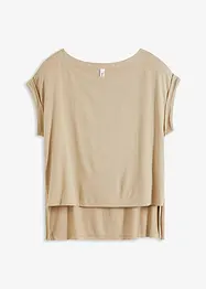 Oversize tričko ze splývavé viskózy, bonprix