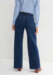 Strečové džíny s širokými nohavicemi a pohodlnou pasovkou, bonprix