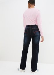 Strečové džíny s pohodlnou pasovkou, Mid Waist Straight, bonprix