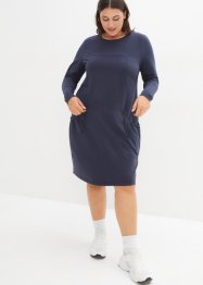 Bavlněné šaty v oversize střihu s kapsami, po kolena, bpc bonprix collection