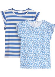 Dívčí žerzejové triko, s organickou bavlnou (2 ks v balení), bpc bonprix collection