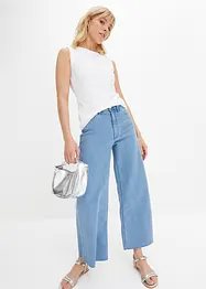 Džíny High Waist se širokými nohavicemi, cropped, bonprix