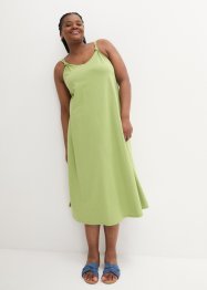 Dlouhé žerzejové šaty s uzlem a kapsami, z organické bavlny, bpc bonprix collection