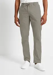 Chino kalhoty s podílem lnu, Regular Fit Straight, bonprix