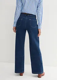Džíny s širokými nohavicemi a pohodlným pasem, Mid Waist, bonprix