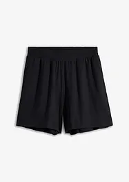 Šortky ze strukturovaného žerzeje s gumou v pase, High Waist, bonprix