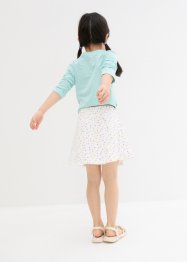 Dívčí žerzejová sukně s integrovanými šortkami, organická bavlna, bpc bonprix collection