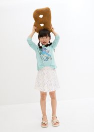 Dívčí žerzejová sukně s integrovanými šortkami, organická bavlna, bpc bonprix collection