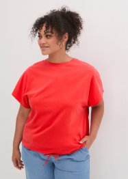 Tričko s tkaničkou ve spodním lemu, krátký rukáv, bpc bonprix collection