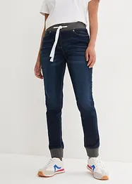 Džíny Boyfriend s elastickým pasem, Mid Waist, bonprix