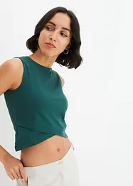 Crop top ze strečové bavlny, bonprix