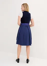 Kroj ve stylu dirndl se sametem, v délce midi (2dílná souprava), bonprix