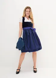 Kroj ve stylu dirndl se sametem, v délce midi (2dílná souprava), bonprix