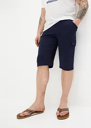 Dlouhé teplákové bermudy s cargo kapsami, z čisté bavlny, Regular Fit, bonprix