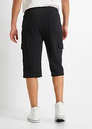 Dlouhé teplákové bermudy s cargo kapsami, z čisté bavlny, Regular Fit, bonprix