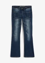 Strečové džíny do zvonu, Low Waist, bonprix