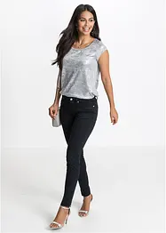 Zkrácené Skinny džíny, Mid Waist, bonprix