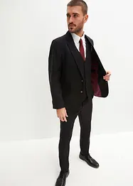 Oblek s vestou a kravatou (4dílná souprava), Slim Fit, bonprix