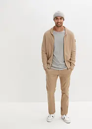 Chino kalhoty s pohodlným pasem a opaskem, Regular Fit, Straight, bonprix