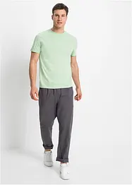 Kalhoty bez zapínání, Regular Fit s podílem lnu, Straight, bonprix
