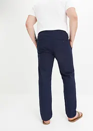 Kalhoty bez zapínání, Regular Fit s podílem lnu, Straight, bonprix