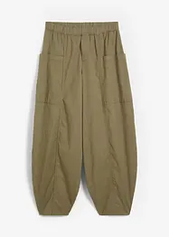 Keprové kalhoty z elastické bavlněné směsi, bonprix