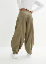Keprové kalhoty z elastické bavlněné směsi, bonprix