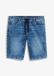Lehké džínové bermudy bez zapínání Slim Fit, bonprix