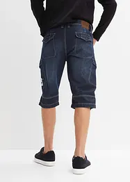 Lehké dlouhé džínové cargo bermudy, Relaxed Fit, bonprix