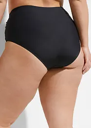 Stahovací bikinové kalhotky s vysokým pasem, lehký tvarující efekt, s řasením, bonprix