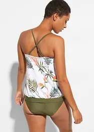 Bandeau tankiny s multifunkčními ramínky (2dílná souprava), bonprix