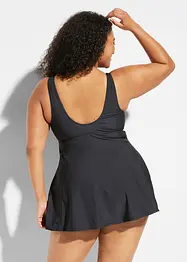 Stahovací koupací šaty, střední tvarující efekt, s výstřihem do V, bonprix