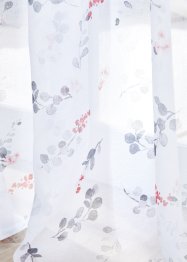 Záclona s potiskem a recyklovaným polyesterem, vč. dekorační spony (1 ks), bpc living bonprix collection