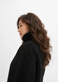 Bunda z medvídkového flísu, s podšívkou, bonprix