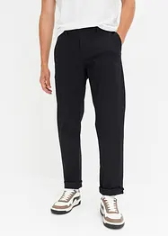 Strečové chino kalhoty Relaxed Fit s organickou bavlnou, Straight, bonprix