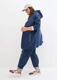 Dlouhá mikina s kapsami na zip, bonprix
