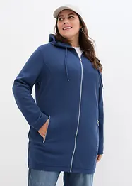 Dlouhá mikina s kapsami na zip, bonprix