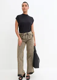 Strečové džíny Wide Leg High Waist, bonprix