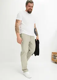 Strečové chino kalhoty Loose Fit s organickou bavlnou, Straight, bonprix