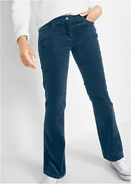 Strečové manšestrové kalhoty Bootcut, bonprix