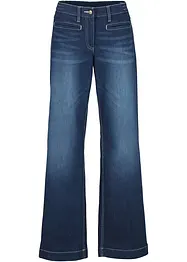 Džíny, Wide Leg, Mid Waist, pohodlný pas, bonprix